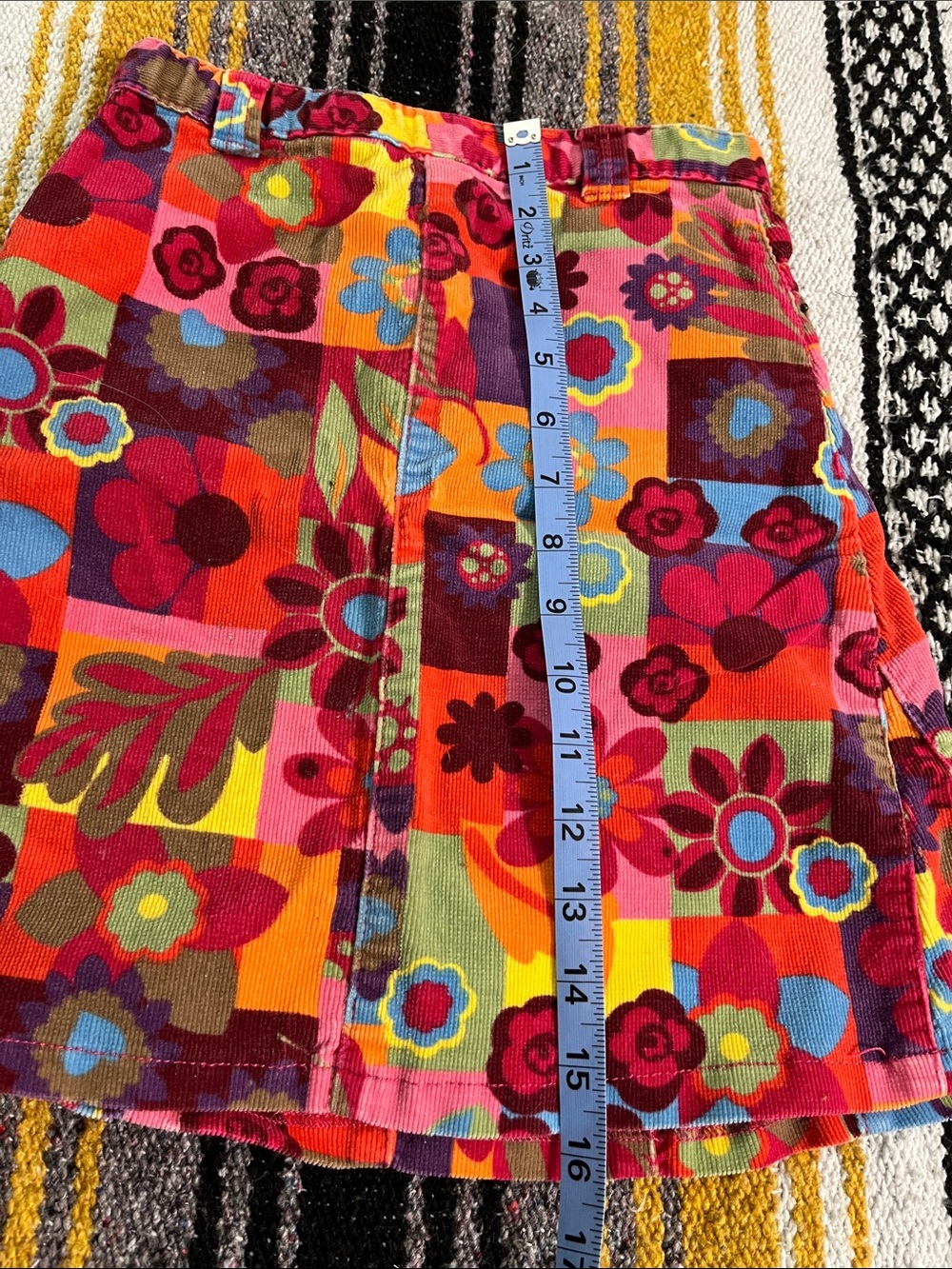 The Children's Place Multicolor Floral Corduroy Patchwork Skirt - Picture 7 of 10